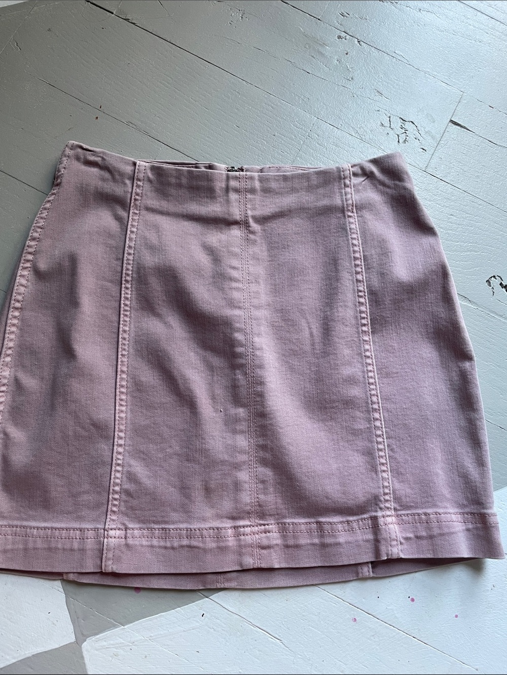 wild fable Mauve Panel-Stitch Mini Skirt